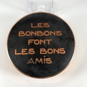 Marquise de Sevigue Paris BonBon Copper Container Les Bonbons Font Les Bons Amis
